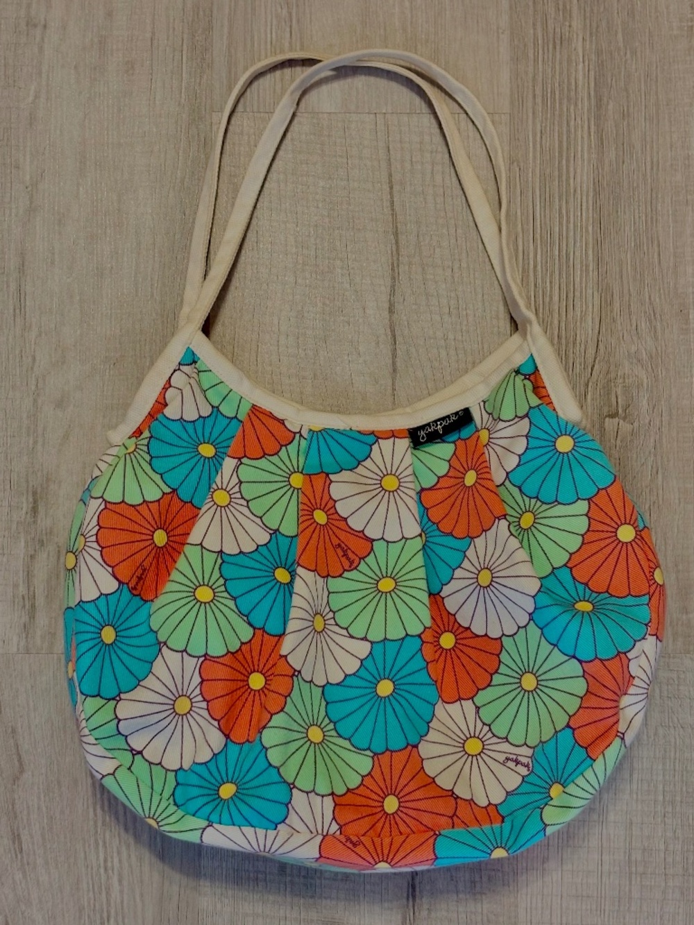 YakPak Yak Pak Hobo Bag Vintage Y2K Daisy Floral Tote Slouchy Purse Travel Bloom